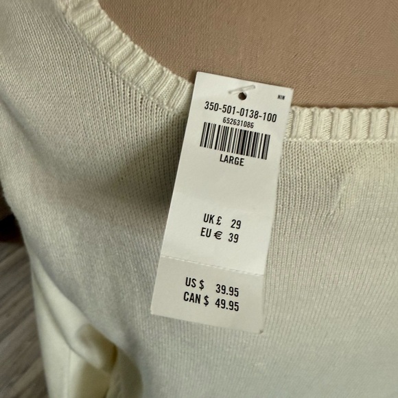 Hollister Cream Crewneck Sweater - Picture 2 of 6